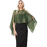 Coucoland Shawl Wraps for Women Sheer Chiffon Shawl Elegant Soft Wraps for Evening Dress Wedding Party