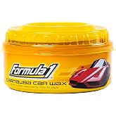 Formula 1 Carnauba Car Wax Paste, High Gloss Shine &amp; Water Beading, 12oz | Removes Haze &amp; Paint Swirls, Easy to Use, Leaves Durable UV Paint Protection, Clear Coat Safe, Applicator Included