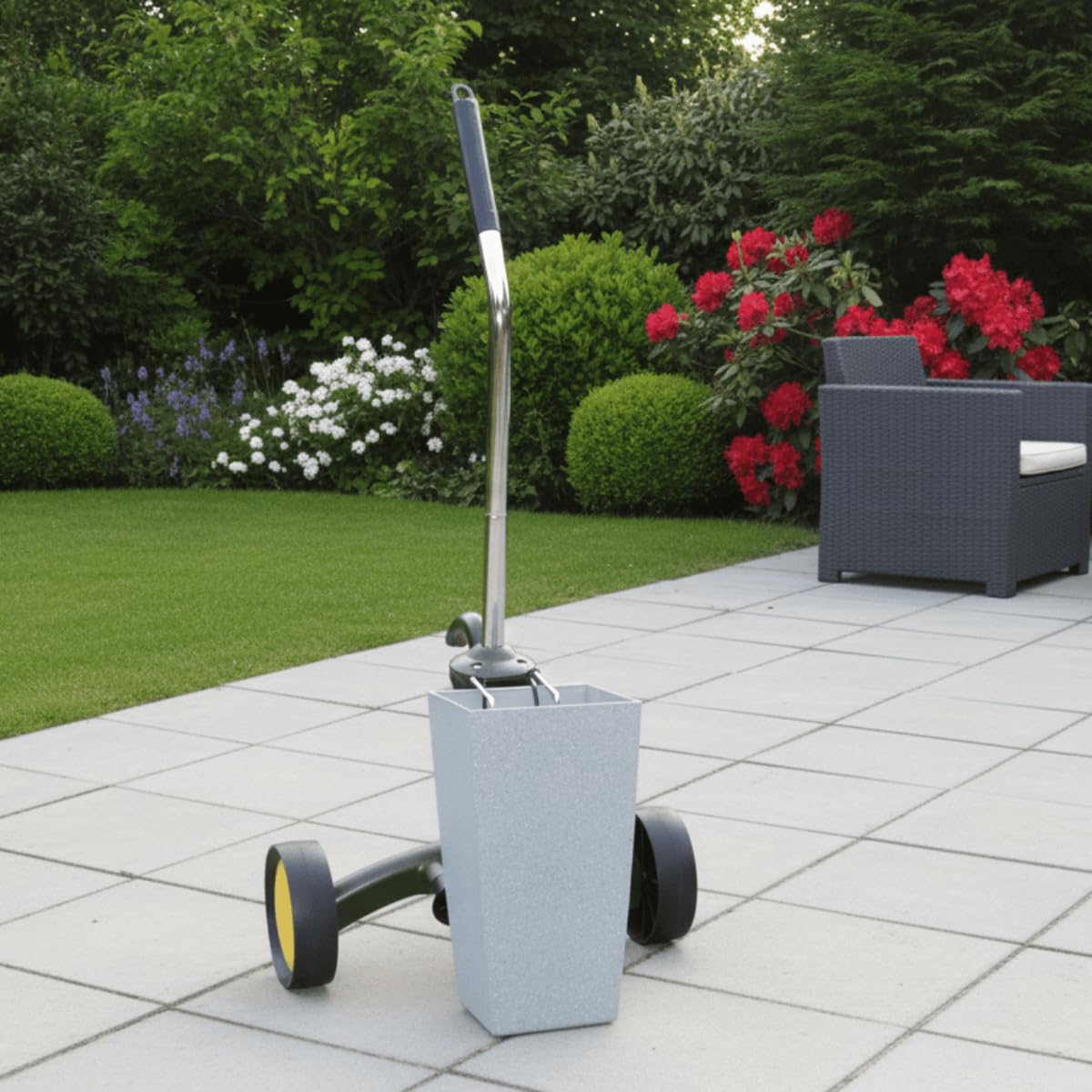 Azuma Plant Pot Mover Trolley With Wheels Outdoor Gardening Garden Home DIY Tool Grabber Arms Steel Max Weight 75kgs 118cm