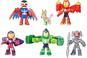 IRON MAN AND HIS AWESOME FRIENDS Marvel Armored-Up Avengers Pack, 3-Inch (7.6 CM) Action Figures, Toy Playsets for Boys & Girls, Ages 3+