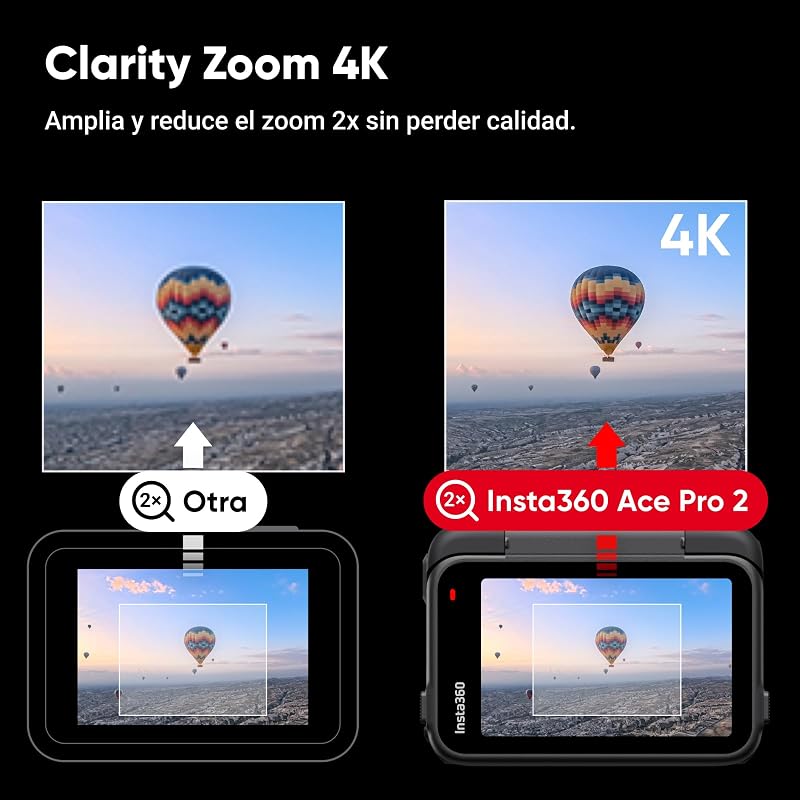 Ace Pro 2 Doble batería - Cámara de acción 8K, Lentes Leica