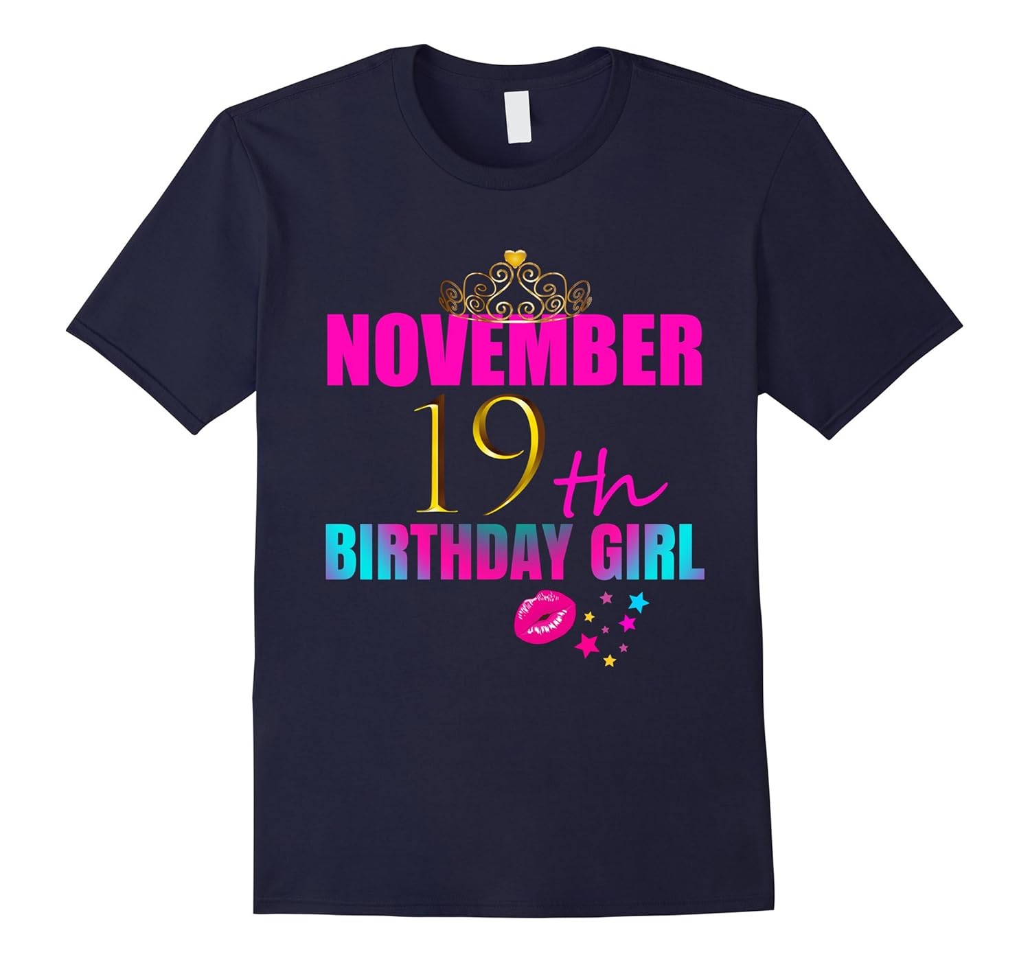 Girly Cute: November 19th Birthday Girl Party Shirt Women-Rose