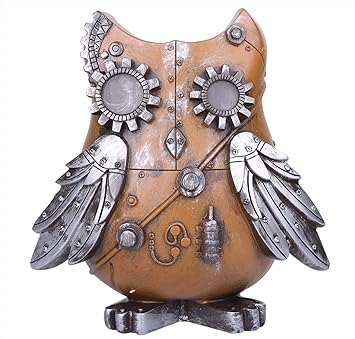 Amazon Co Jp Tomtask 貯金箱 おしゃれ フクロウ アンティーク
