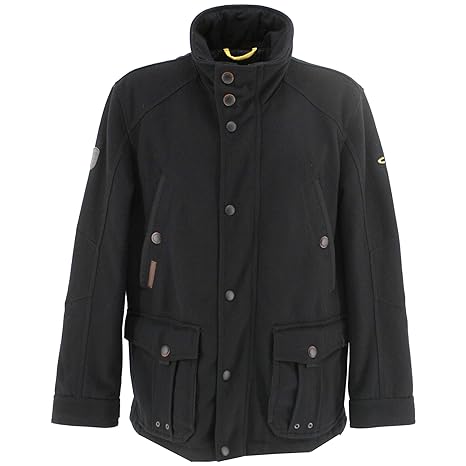 camel active, Herren Wintterjacke,Woll-Parka Trenchcoat,schwarz [21313]
