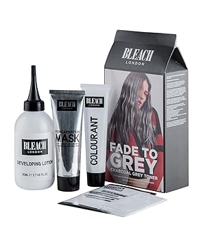 Bleach London Charcoal Toner Hair Colour Kit Fade To Grey Amazon