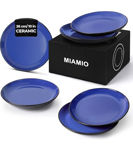 Amazon.com | MIAMIO - Dinnerware Set (24-Piece), Ceramic Tableware