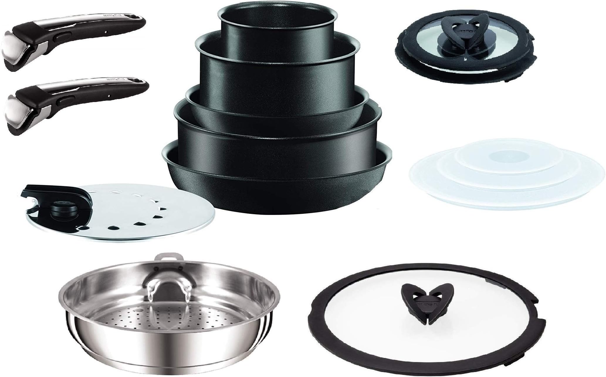 Tefal Ingenio Performance Black 15 Piece Induction Compatible Pan Set