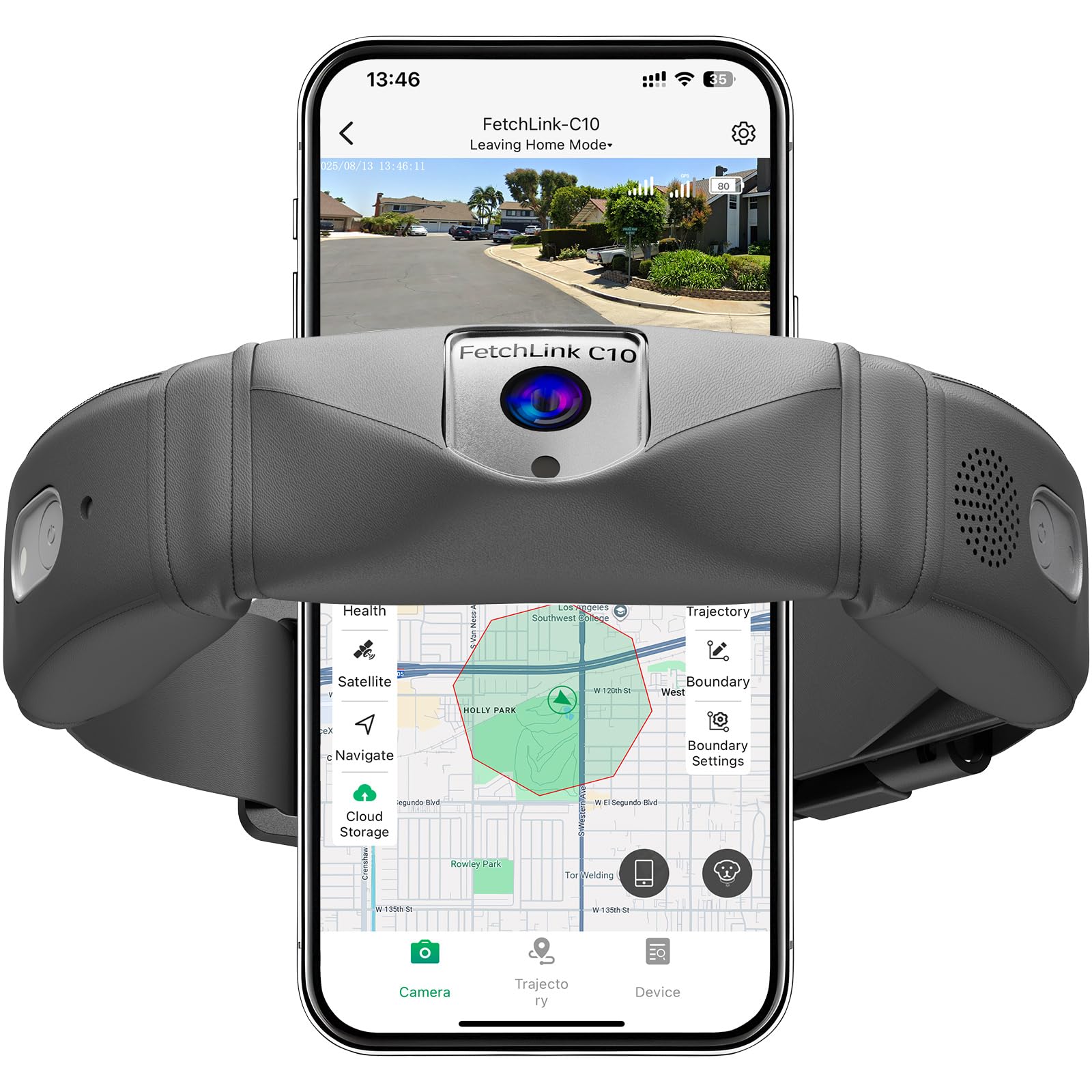 Photo 1 of GPS Wireless Dog Fence with 2K Camera & Voice Training & GPS Tracker, Dog Collar with App Waterproof Rechargeable Adjustable for Large Medium Dogs