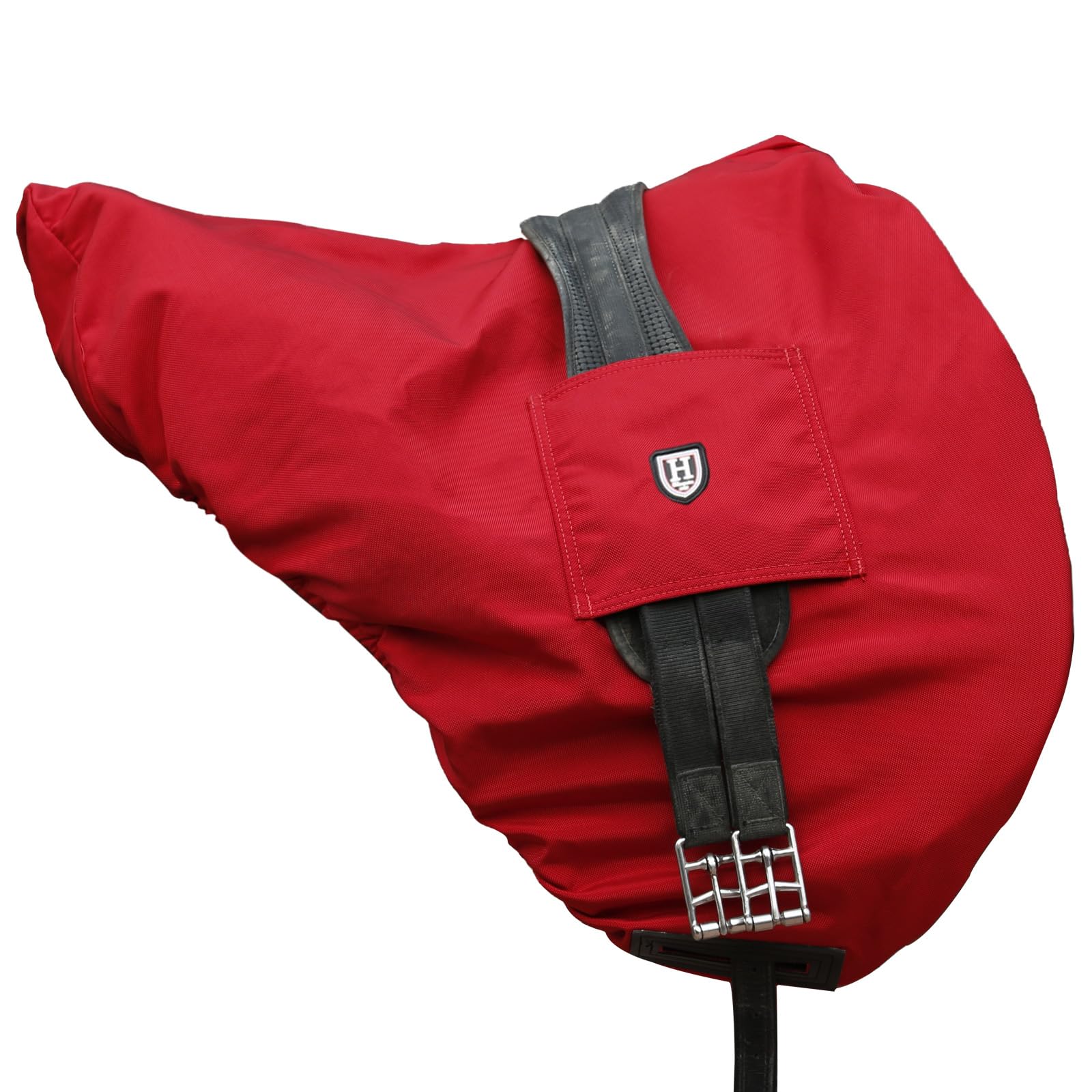 Harrison Howard Premium Waterproof/Breathable Fleece-Lined Long-lasting Outer Damage Protection Saddle Cover for GP/CC Scarlet Red