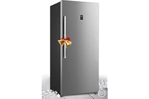 SMETA 21 Cu. Ft Upright Freezer, Stand Up Convertible Freezer, Large Capacity, Energy Star, Frost Free Stainless Steel Garage Freezerless Refrigerator, All Refrigerator