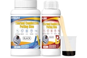 WANJAO Electronic Potting Compound, Thermally Conductive Epoxy Thermal Adhesive Insulation Waterproof Sealant for Electronic Component Packaging Led Power Supply Circuit Board Protection, 480g A+B