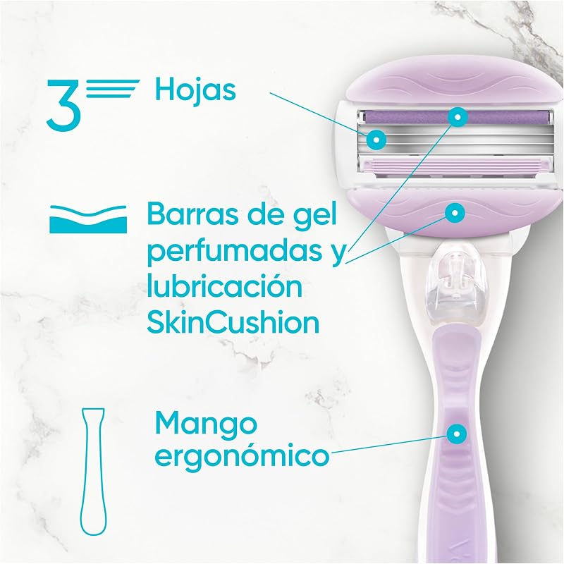 Comfortglide Breeze Cuchillas de Afeitar Mujer, Pack de 4