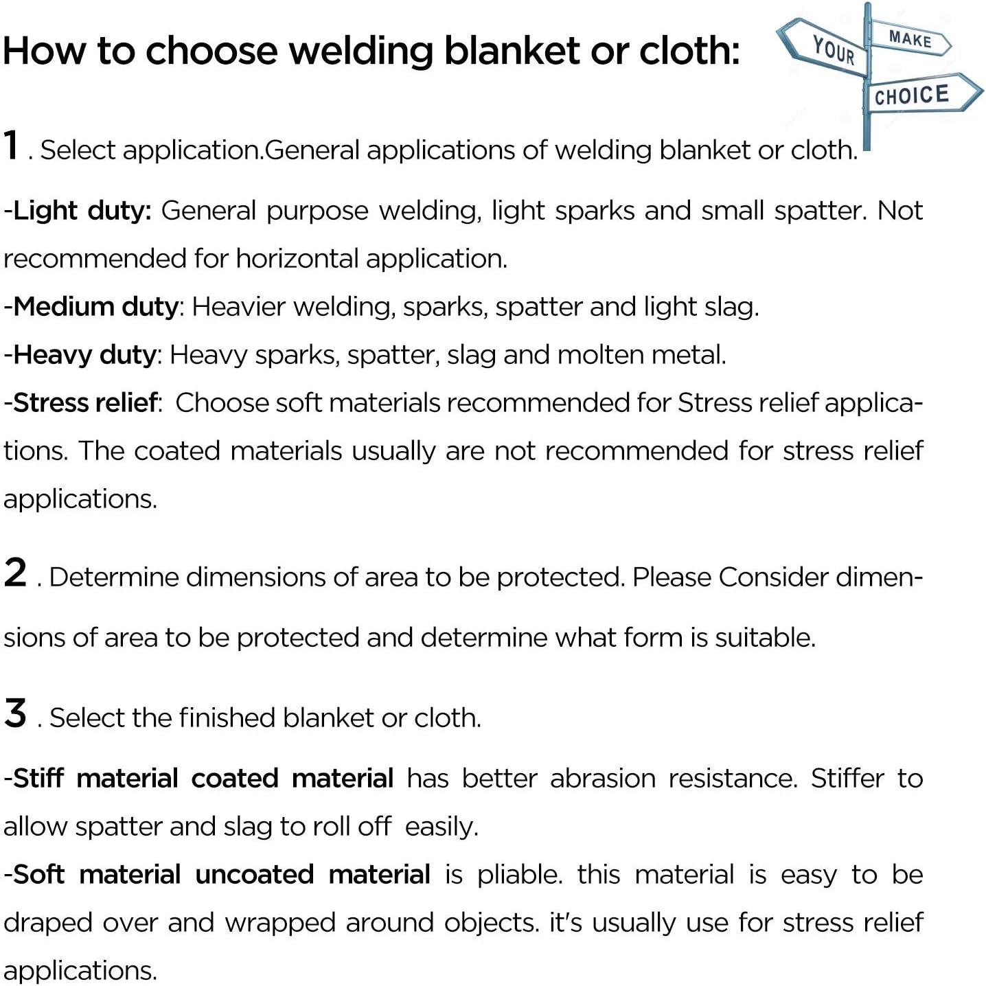 OASD 8X8FT 950GSM Heavy Duty Welding Blanket Welding Fireproof Retardant Blanket Horizontal & Vertical Welding 1300°C Maximum Thermal Protection Resistant for Heat Shield: Home Improvement