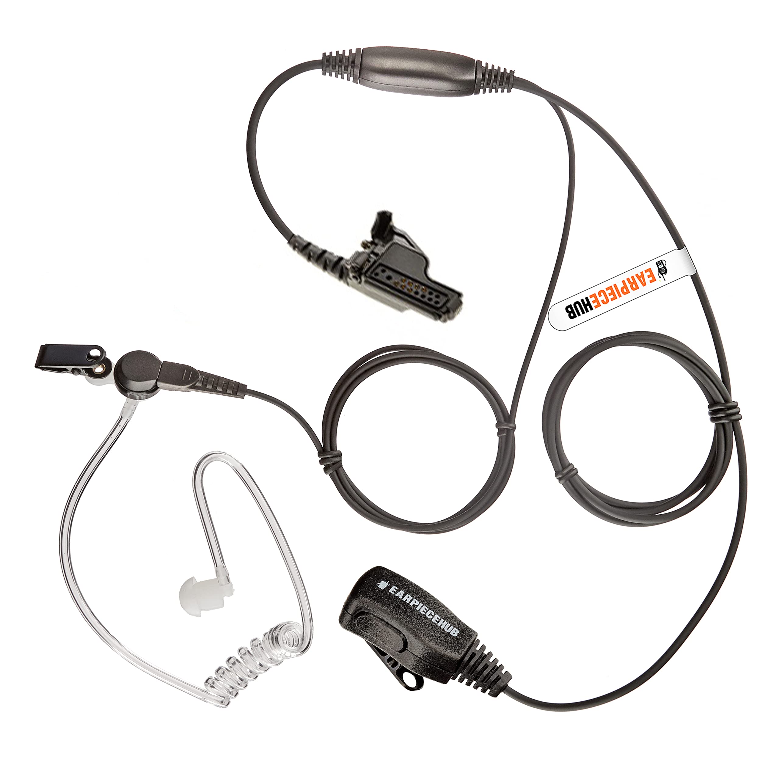 Covert Acoustic Earphone Headphone Compatible with Motorola Radio GP900, GP1200, GP9000, MTX838, MTX8000, MTX9000, MTX-LS, MTX-B5, MTX-B7XTS1500 XTS2500 XTS3000 XTS5000 HT1000 Multi pin Walkie Talkie