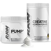 RAW Nutrition Creatine Monohydrate &amp; Unflavored Pre-Workout Powder Bundle