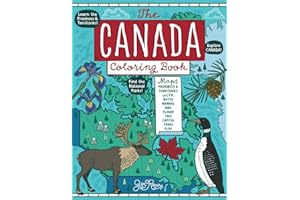 The Canada Coloring Book: Maps of Provinces and Territories with Symbols and National Parks (Explore the World Geography Coloring Books)