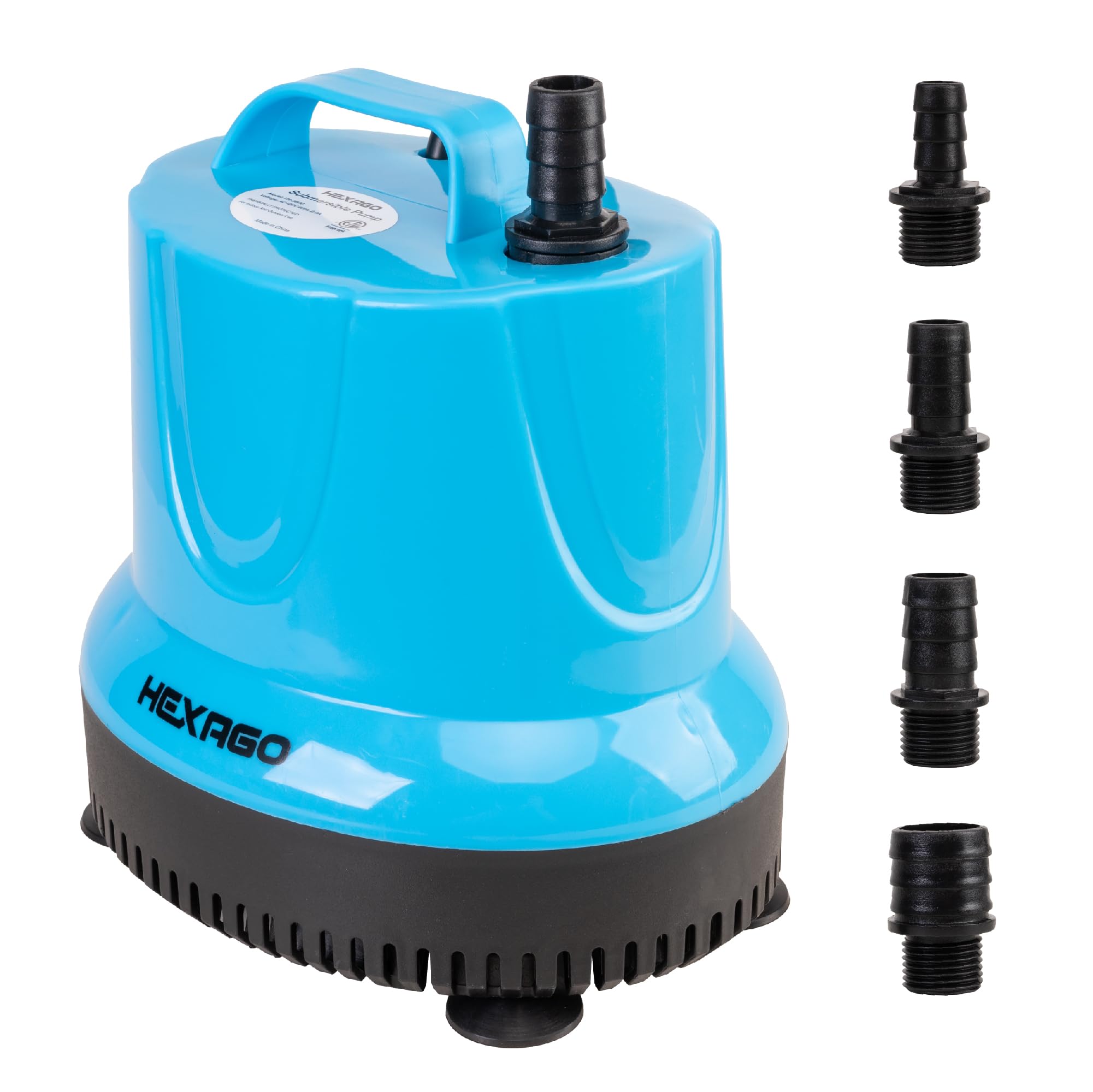 Hexago 800 GPH Submersible Water Pump – 100W Sump Pump with 11ft High Lift for Outdoor Ponds, Hydroponics, Statues, Waterfalls, Aquariums, and Fish Tanks