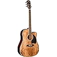 Oscar Schmidt OG2CESM Select Spruce Mahogany Dreadnought Acoustic-Electric Guitar - Spalted Maple