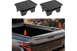 KUTYUN 2PCS Stake Pocket Covers, Truck Bed Rail Caps, Dustproof Truck Bed Hole Plugs, Rail Cover Car Exterior Accessories Protecting Rear Truck Holes Covers Compatible with Dodge Ram 1500 2019-2022
