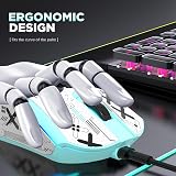 KUIYN 383 PRO M5 Ultralight Wired Gaming Mouse 65g PAW3325 12000 DPI 26 RGB view 6