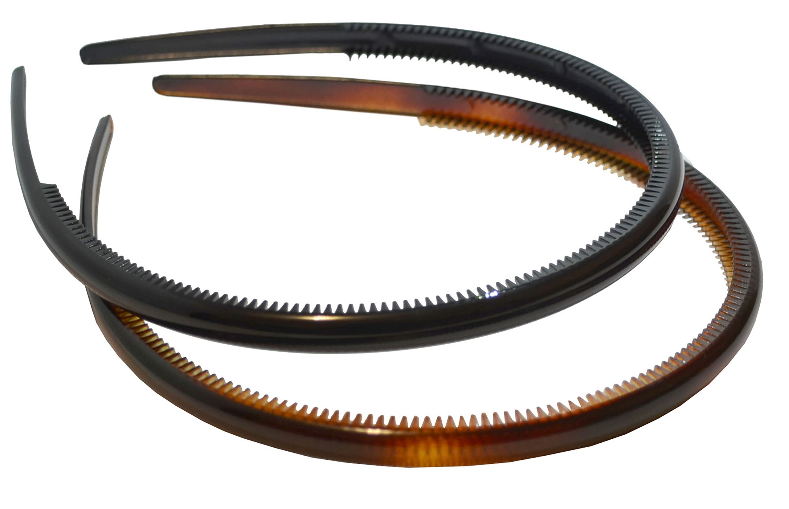 Black Plastic Alice Hair Band Headband 1.5cm (0.6") Wide