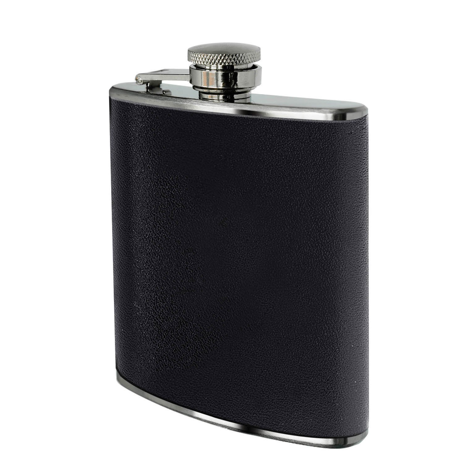 Premier Housewares 508255 Hip Flask - Black H14 x W10 x D3cm