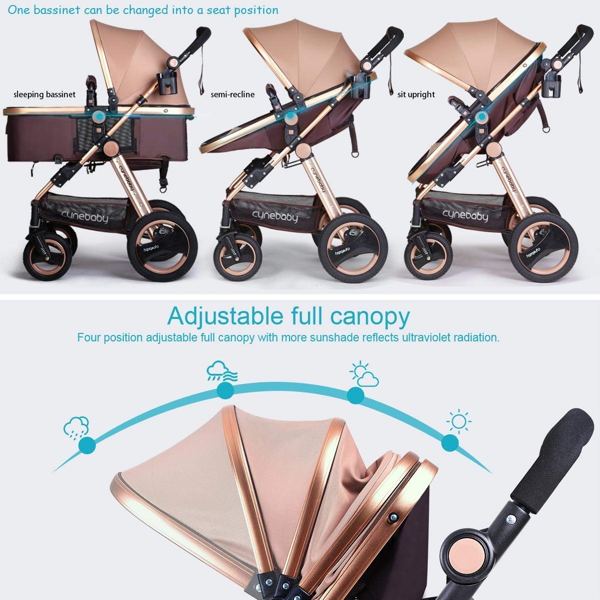cynebaby double stroller