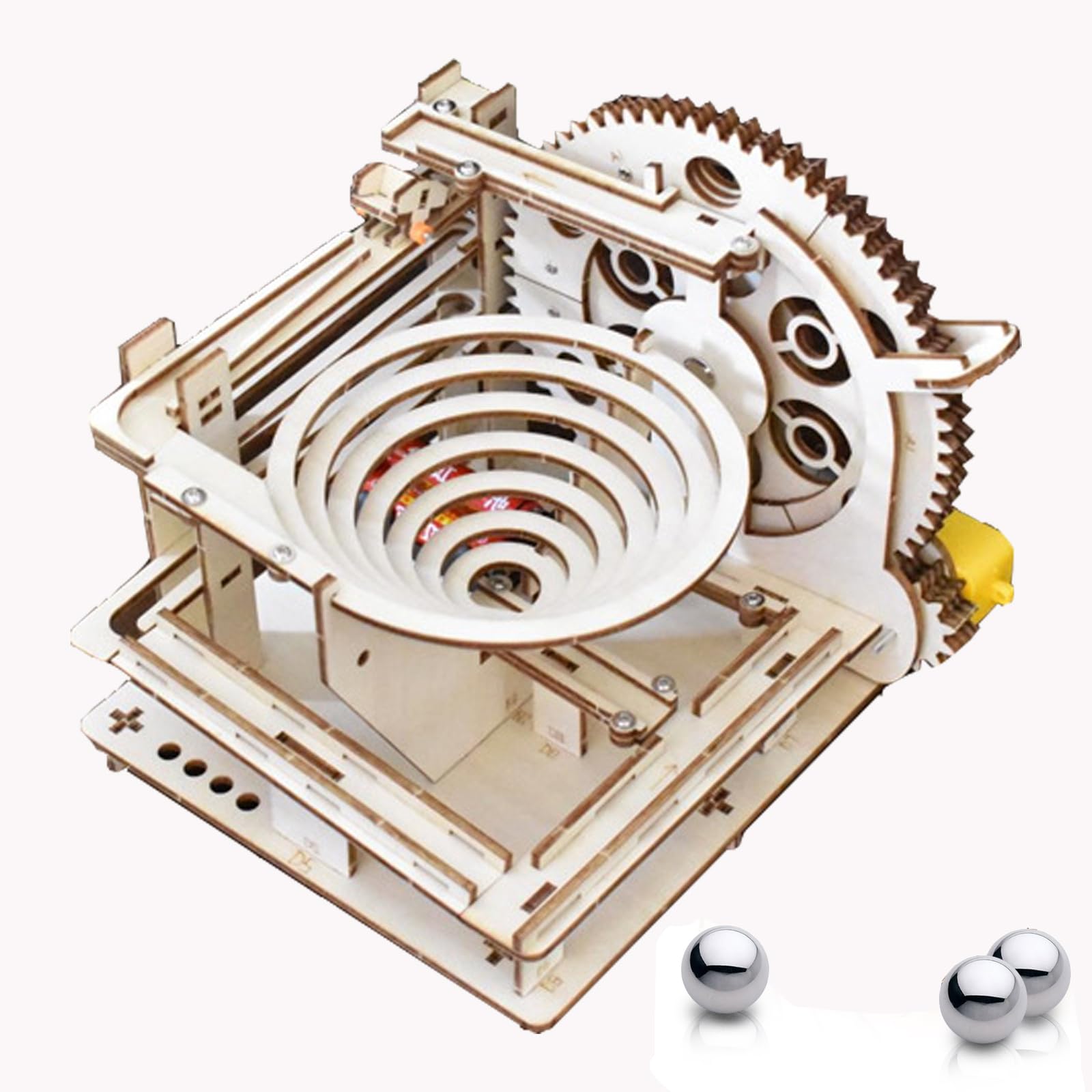 Photo 1 of 3D Puzzle Marble Run for Adults Wooden Engineering Puzzle Kit Wood Mechanical Puzzles DIY Mode Kits for Age 14+ Years Old