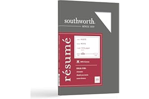 Southworth R14CF 100% Cotton Resume Paper White 24 lbs. Wove 8-1/2 x 11, 100/Box