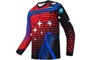 Weimostar Men's Cycling Jersey MTB T Shirt Long Sleeve Mountain Bike Motorcycle Outdoor Bicycle Clothes