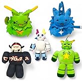 Lalaville Set of 5 Plush Toys – Soft and Cuddly Stuffed Plushies for Children – Vibrant Colorful and Huggable Plushies – Lightweight and Easy to Carry