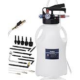 10L Transmission Fluid Pump, Pneumatic Fluid Transfer Pump w/15 ATF Adapter | &amp; 3 Suction Hoses, 2-Way Fluid Extractor/Dispenser for Transmission, Differential, Transfer Case &amp; Gearbox Filling