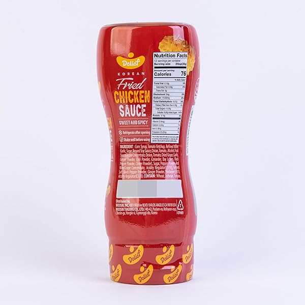 DELIEF KOREAN FRIED CHICKEN SAUCE, SWEET AND SPICY, 13.40OZ (380G)