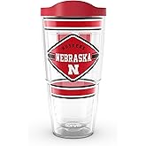 Tervis Nebraska Cornhuskers - First String Made in USA Double Walled Insulated Tumbler Travel Cup Keeps Drinks Cold & Hot, 10oz, Classic