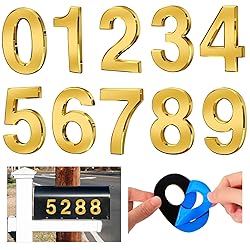 Ranslen 10 Pieces 3 Inch High House Numbers