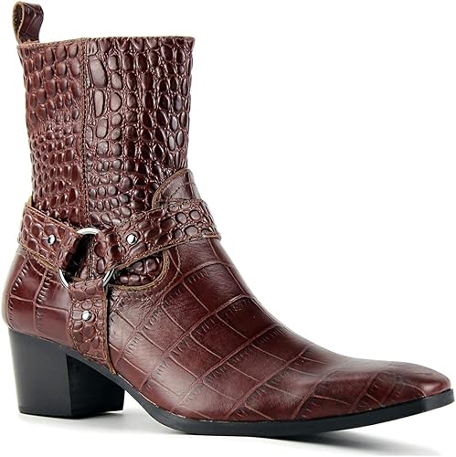 Amazon Osstone レザー ブーツ メンズ 本革 チェルシーブーツマーティンブーツサイドジッパー 紳士靴 牛革靴 Jy013 Osstone ブーツ