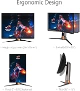 ASUS ROG Swift 360Hz PG27AQN 27 Inch QHD NVIDIA G-SYNC Esports Monitor view 6