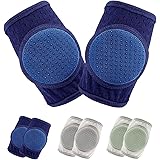 Baby Knee Pads for Crawling, Knee Pads for Baby Adjustable Protector for Toddler 3 Pairs
