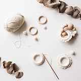 DDSHUN 20 Pcs Unfinished Wooden Rings 55mm Natural Round Craft Connectors view 8