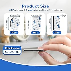 HASAAO Double Sided Mounting Tape 60 Pcs Versatile