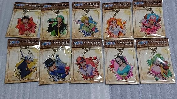 Amazon ワンピース アクリルキーホルダー ブレイクタイム ルフィ ゾロ サンジ ナミ チョッパー ロー サボ エース ハンコック バルトロメオ おもちゃ ホビー