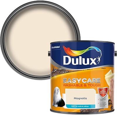 Dulux Easycare Washable Matt Emulsion Paint Magnolia 2.5L Walls Ceilings