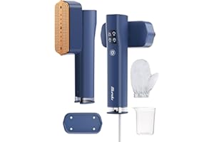 Steamer for Clothes, Sundu Portable 2-in-1 Steamer & Iron, 15s Fast Heat-up, 100ml Water Tank, Ironing Gloves, 20 Min Continu