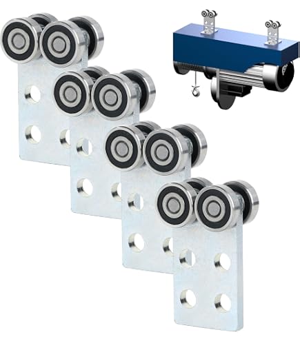 P2750-EG 4-Rad-Trolley-Montage Für Strebenkanäle – 204 Kg Tragkraft, Verzinkter Stahl, 9/16 Zoll Loch
