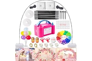 CHAOHUA Balloon Arch Kit with Balloon Pump, 9Ft Tall & 10Ft Wide Adjustable Balloon Arch Stand Kit with Electric Pump, Balloons and Accessories for Party Birthday Wedding Decoration
