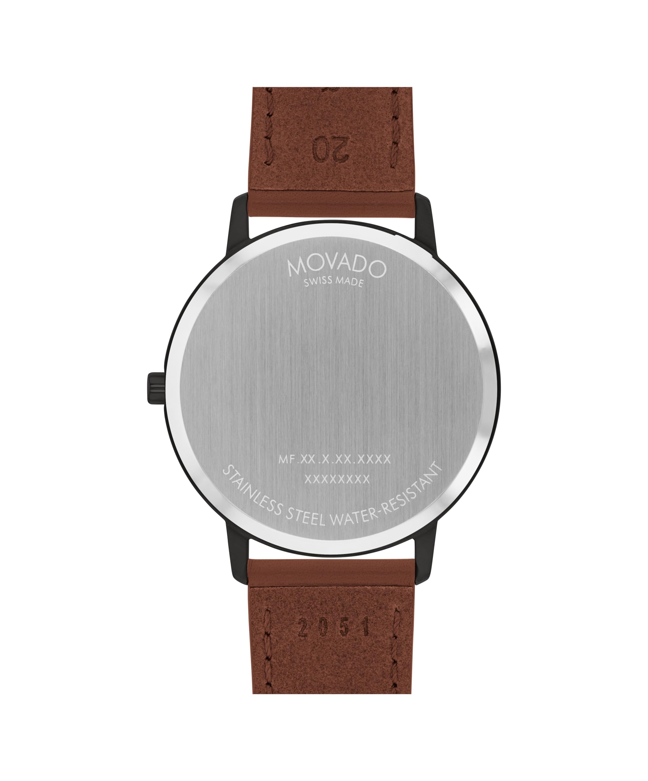 Movado Face Men's Luxury Quartz Watch - Swiss Movement - Water Resistance 30 Meters (3ATM) - Elegant Timepiece - Gift for Him - 41mm