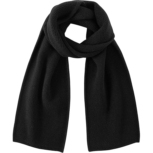 Gelante Classic Men Women Warm Fleece Scarf - 15-2066 Black at