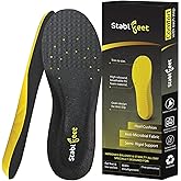 Plantar Fasciitis Insoles, 240 lb Heavy Duty High Arch Support Orthotics Inserts for Men & Women, Shock Absorbing Foot Pain Relief Work Boot Insoles