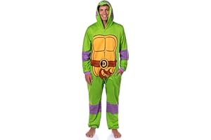 INTIMO Teenage Mutant Ninja Turtles Mens' Hooded Union Suit Costume Sleep Pajama For Adults