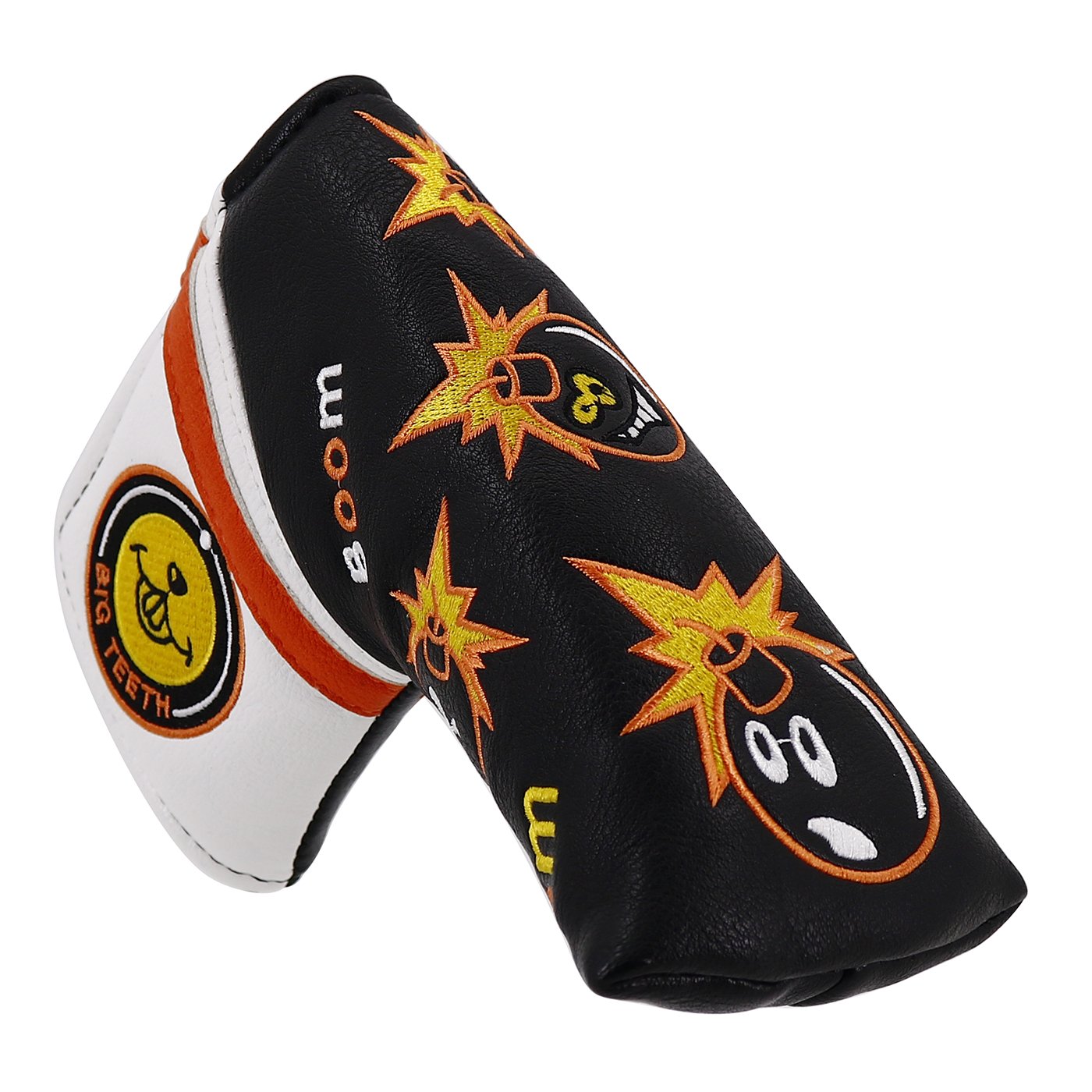 Big Teeth Golf Blade Putter Head Cover Ping-type Magnetic Club Protector Bomb For Scotty Cameron Taylormade Odyssey Headcover